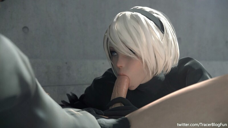 [3D动画] 2B and 9s outdoors [2B小姐姐/御姐口交性爱][734MB/]-魔王萌次元